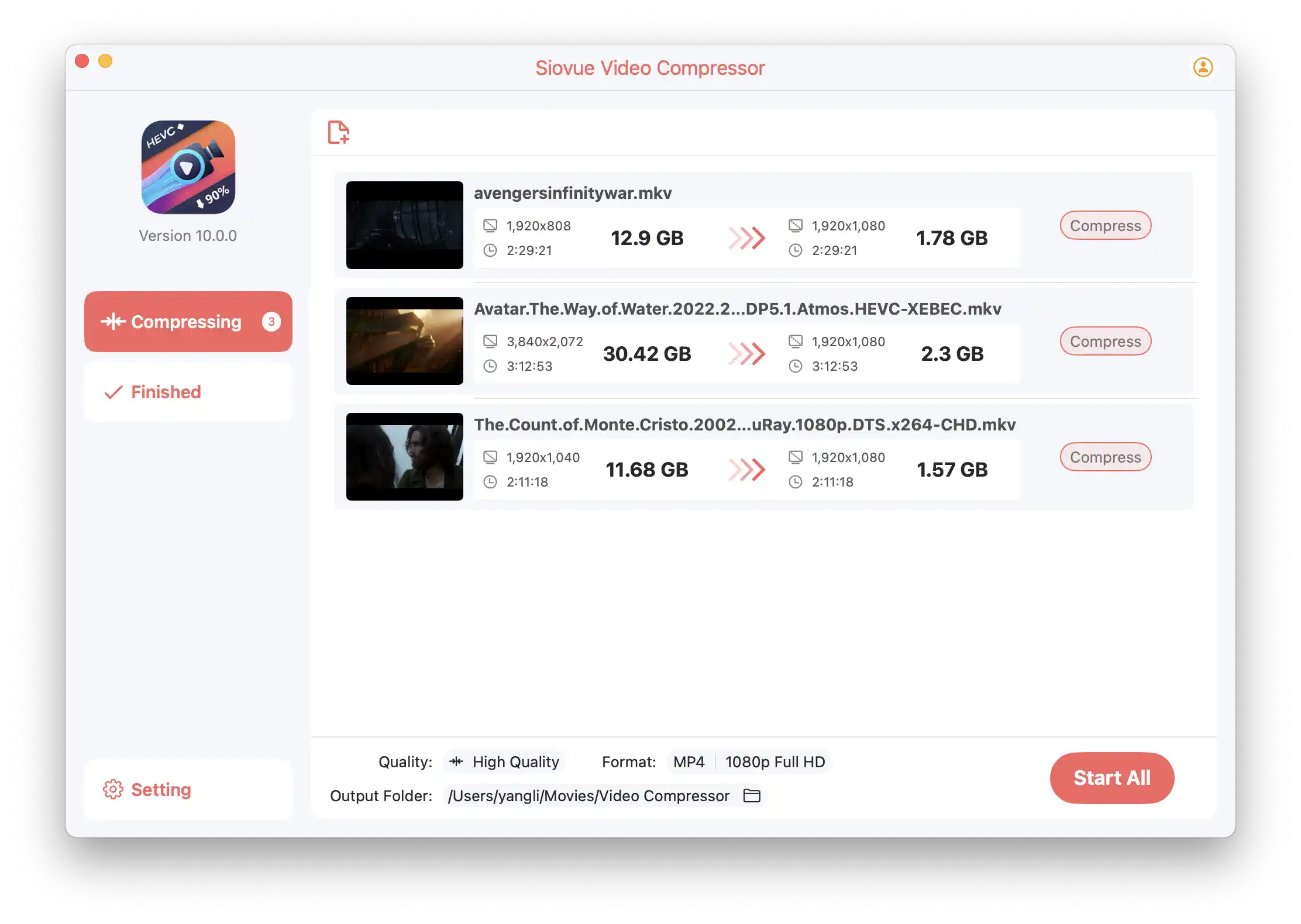 Siovue Video Compressor