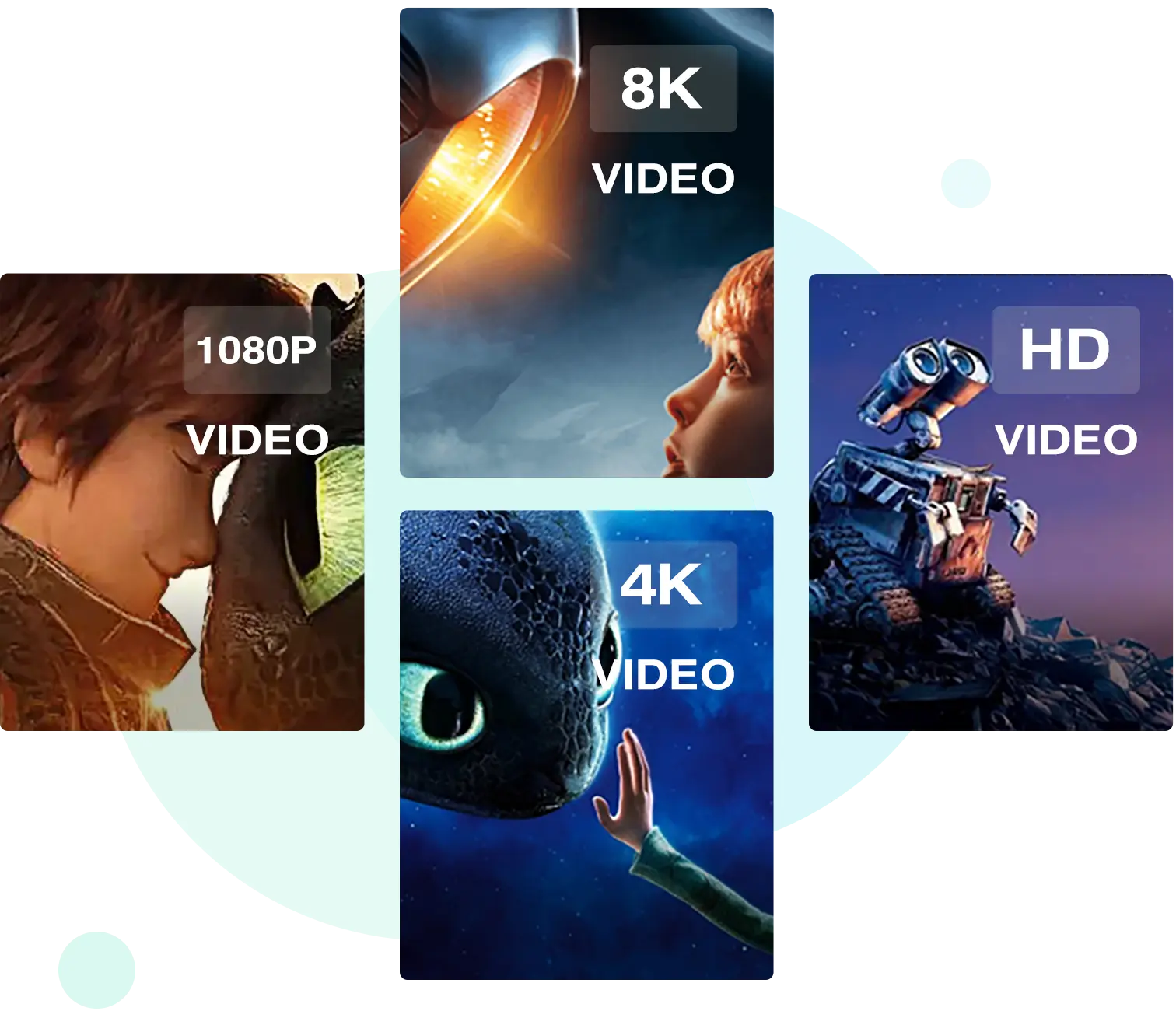 download videos in HD 720p, HD 1080p, 4K, and 8K resolution